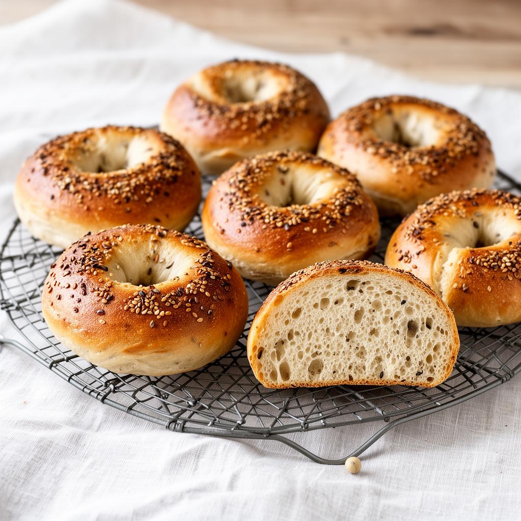 Sourdough Bagels