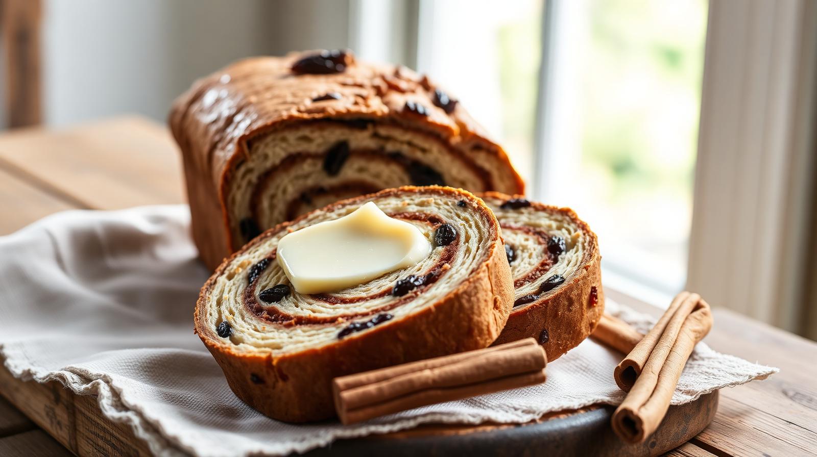 Cinnamon Raisin Swirl Bread