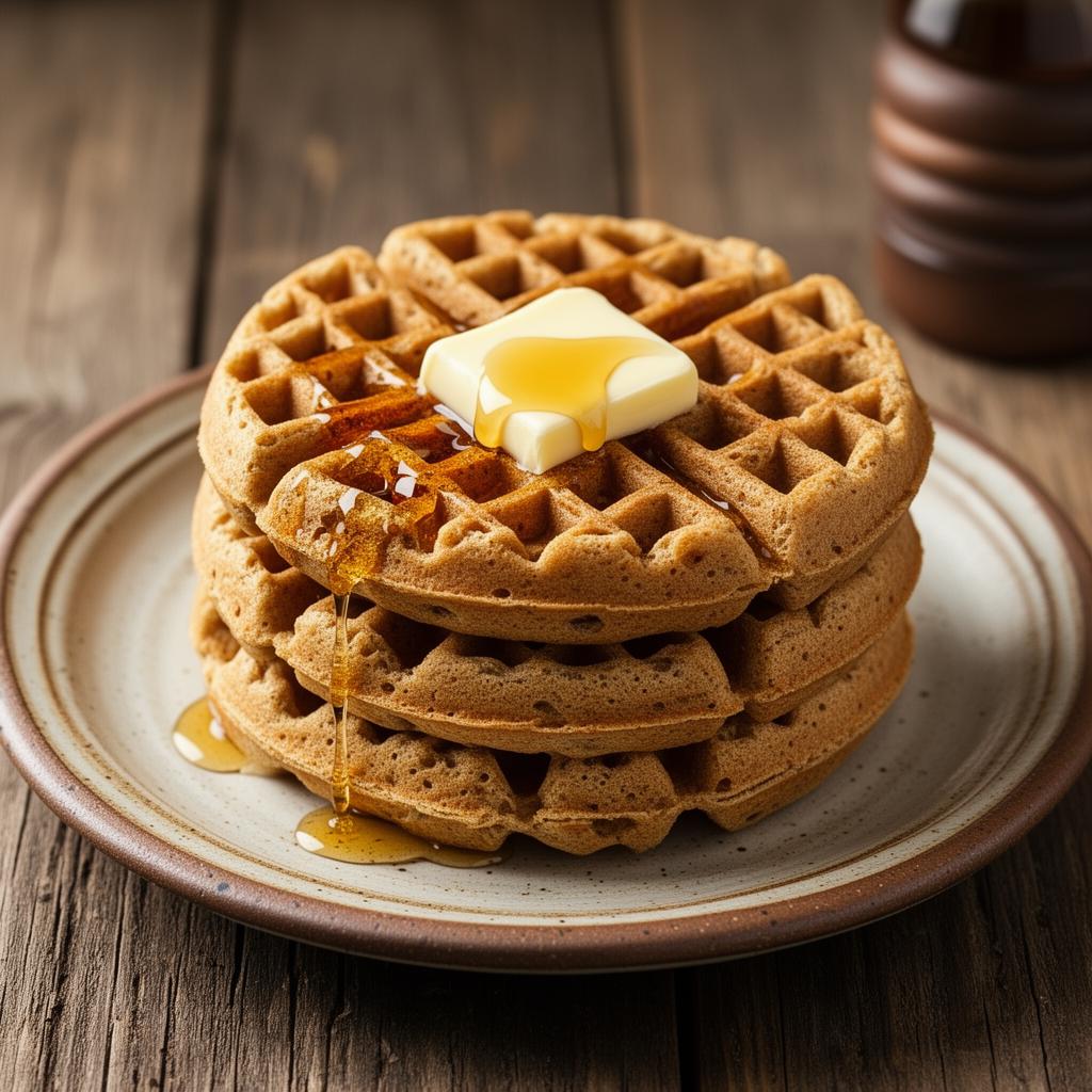 Fresh Milled Whole Wheat Waffles