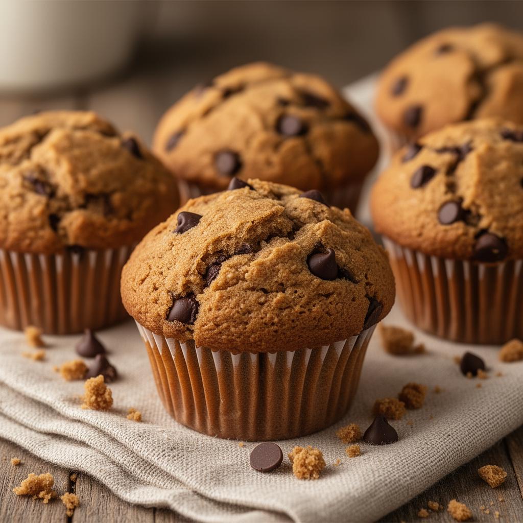 Fresh Milled Chocolate Chip Muffins