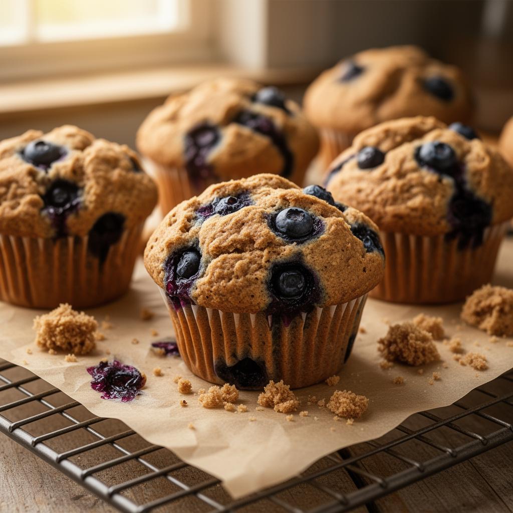 Fresh Milled Blueberry Muffins