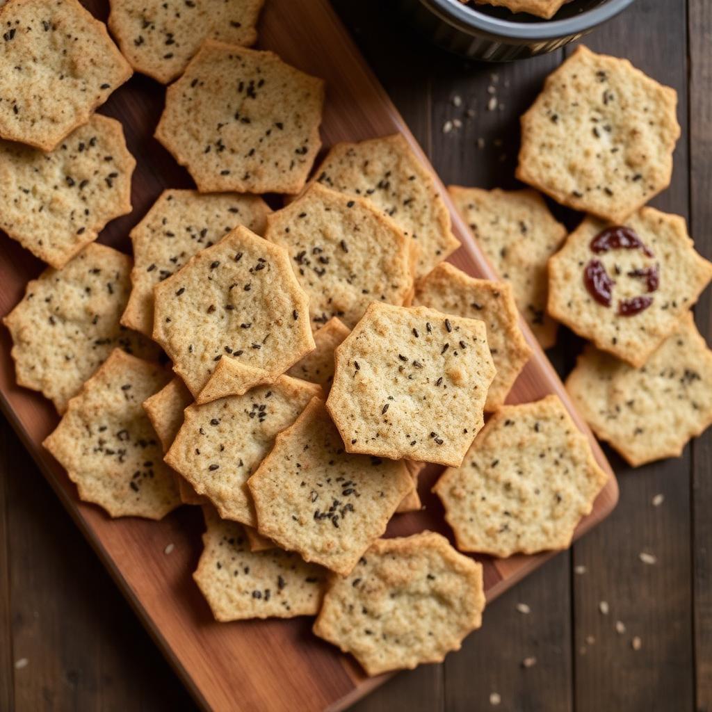Fresh-Milled Sourdough Discard Crackers