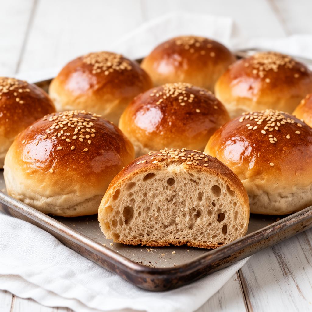 Sourdough Hamburger Buns